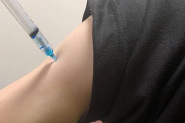 コロナワクチン接種の様子